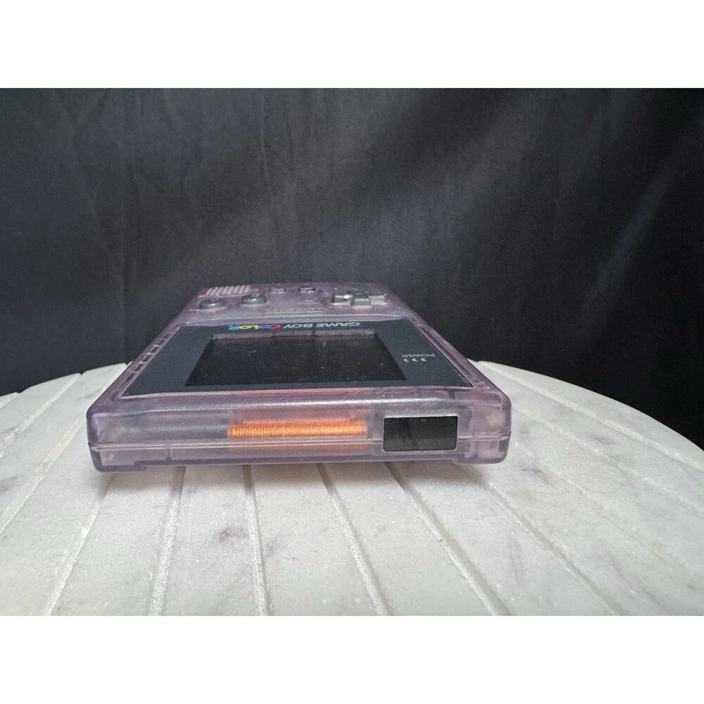 Nintendo Gameboy Color CGB-001 Atomic Purple Handheld Console Tested Works!